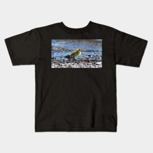 Gosling Walking Along The Water Kids T-Shirt